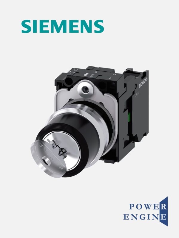 SELECTOR DE POSICION 0 - I (1 NA) CON LLAVE DE SEGURIDAD SIEMENS